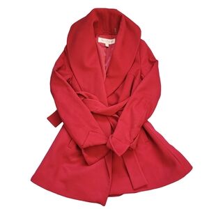 Trina Turk Vibrant Red Coat Sizs 0m